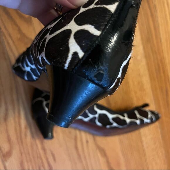Sam Edelman Hope Real Cow Hair Leather Low Heel Pumps Size 8.5M - Picture 6 of 11